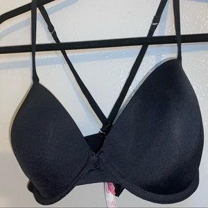 Pink Victoria Secrets T-shirt Demi Bra